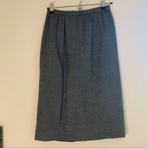Vintage Navy & White Striped Skirt